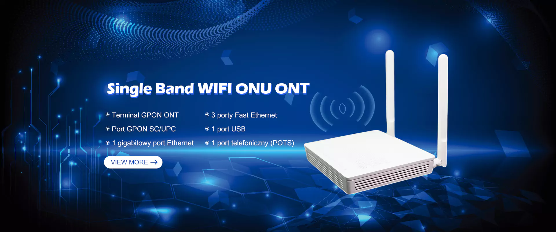 Fornecedor de wifi ont de banda única